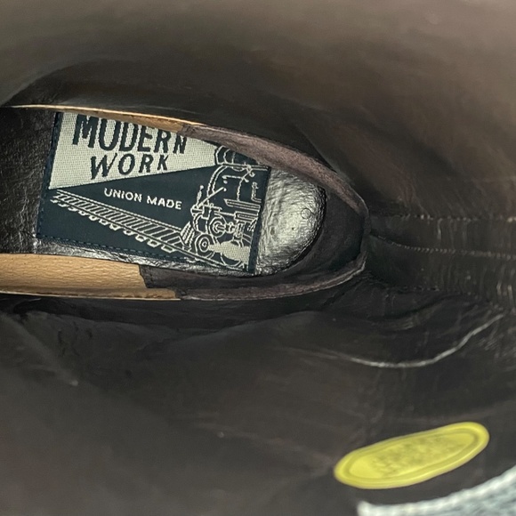 Limited Edition🔸Ortega x Unionmade x Modern work🔸Wool Chimayo Boots🔸Vintage - Picture 9 of 10